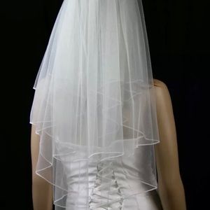 Waist long beautiful ivory veil. NEW WITH TAGS